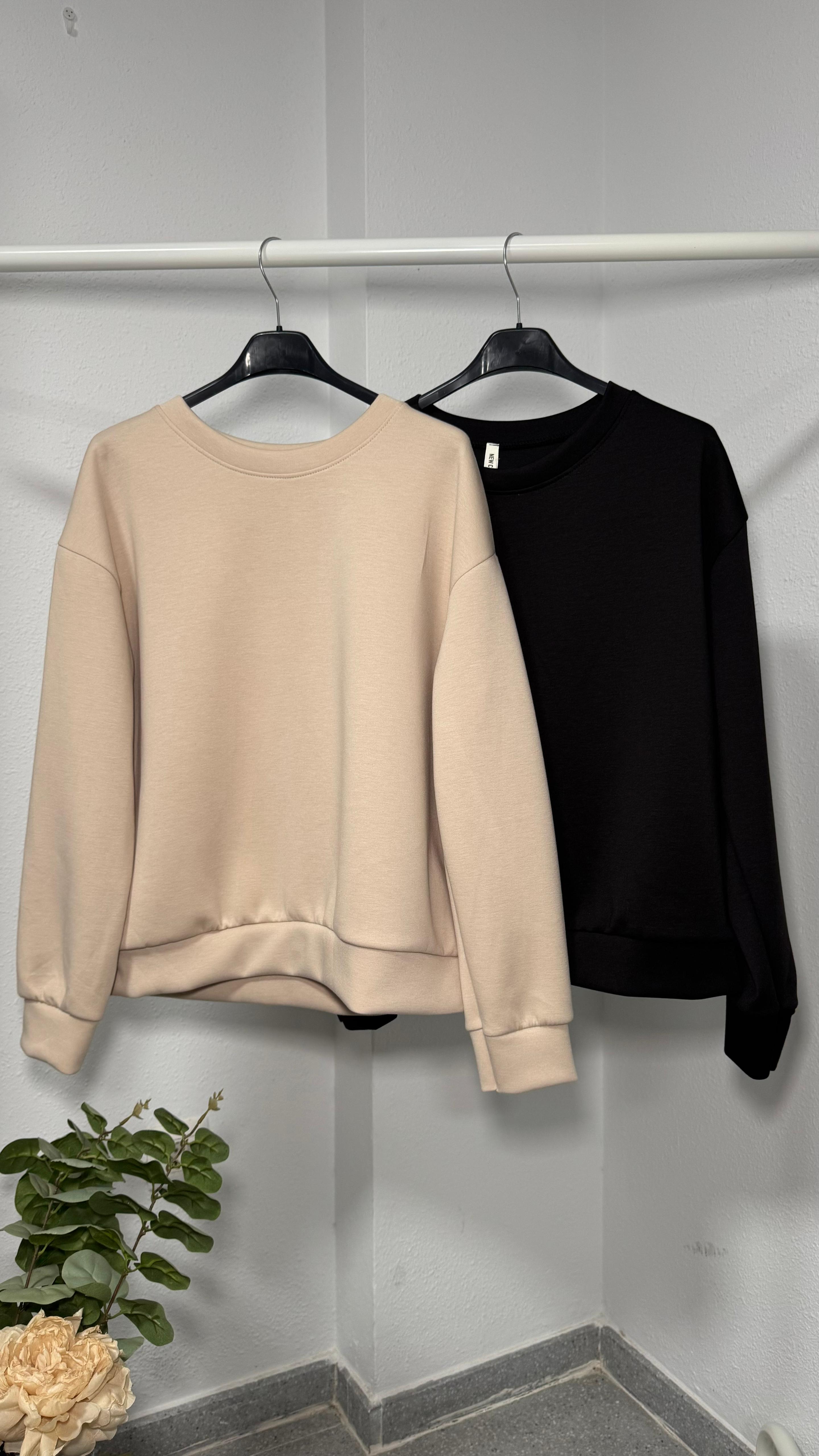 Sudadera basica negra