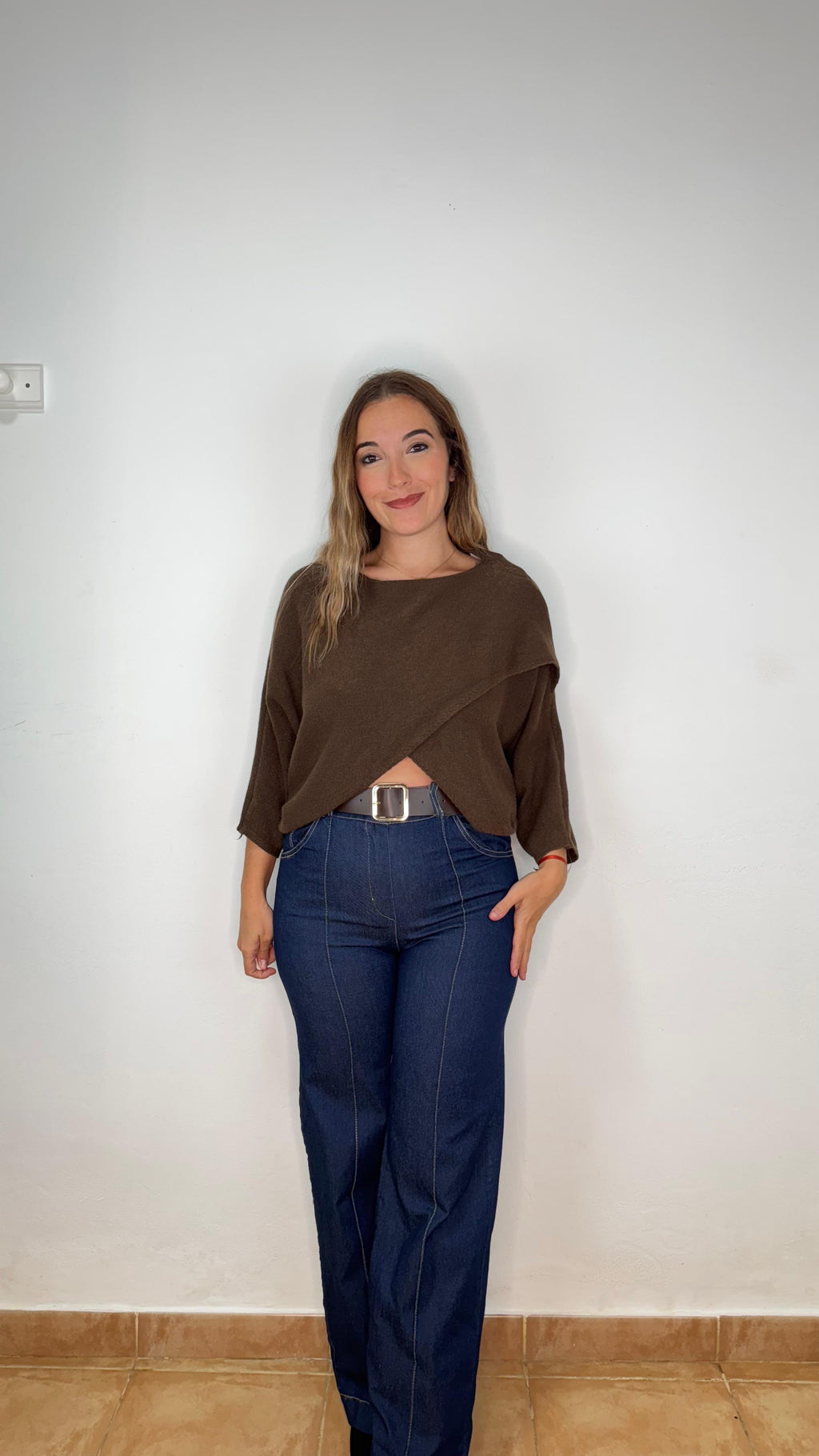 Pantalón Vaquero con Cinturón