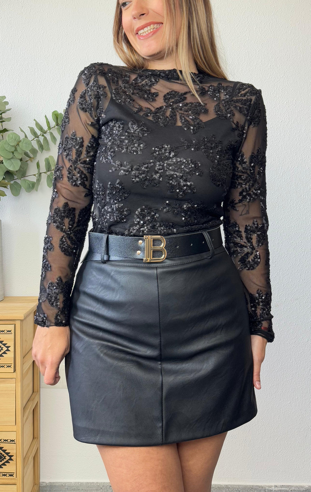 Camiseta transparente Flores