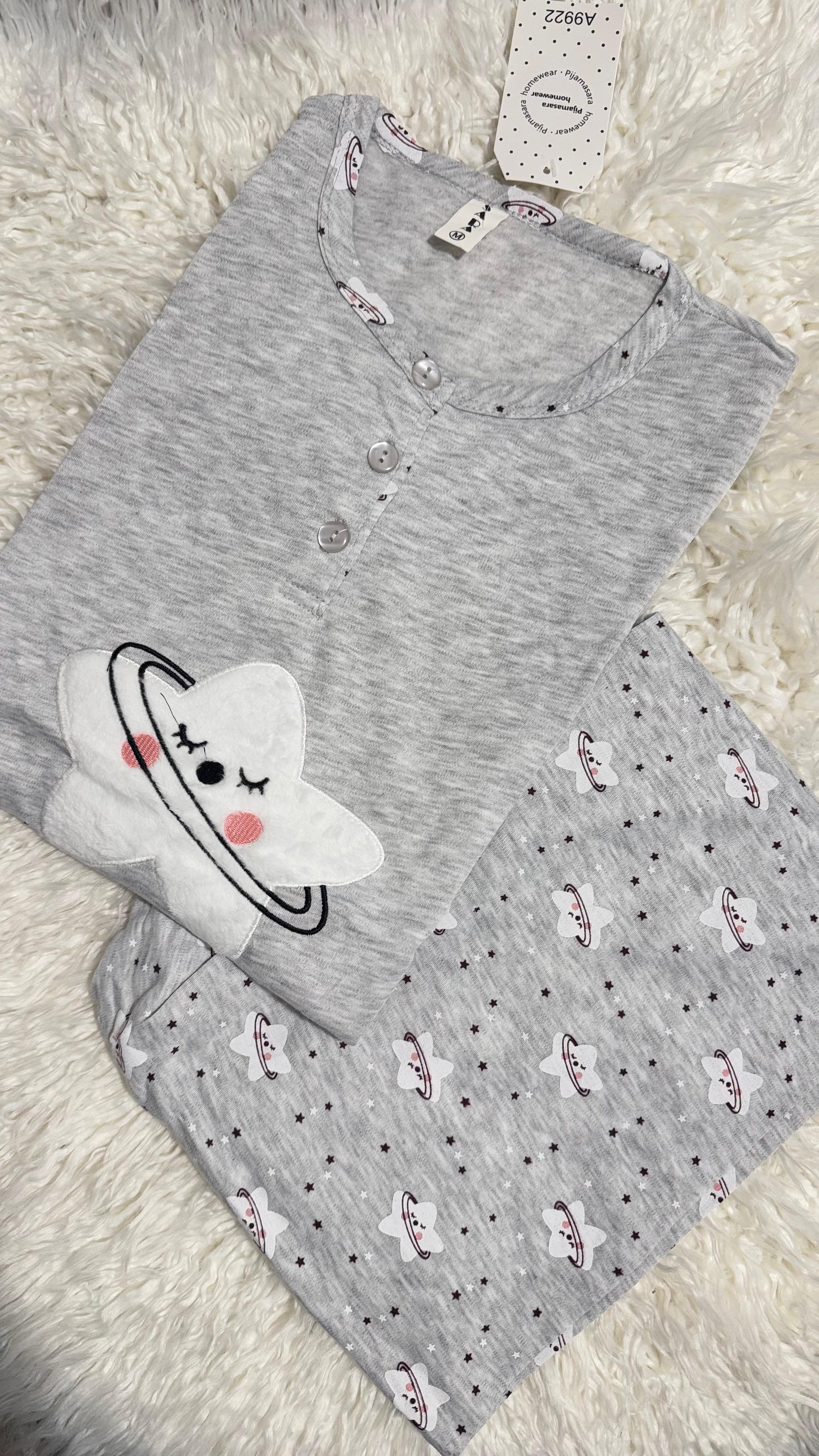 Pijama Estrella Gris