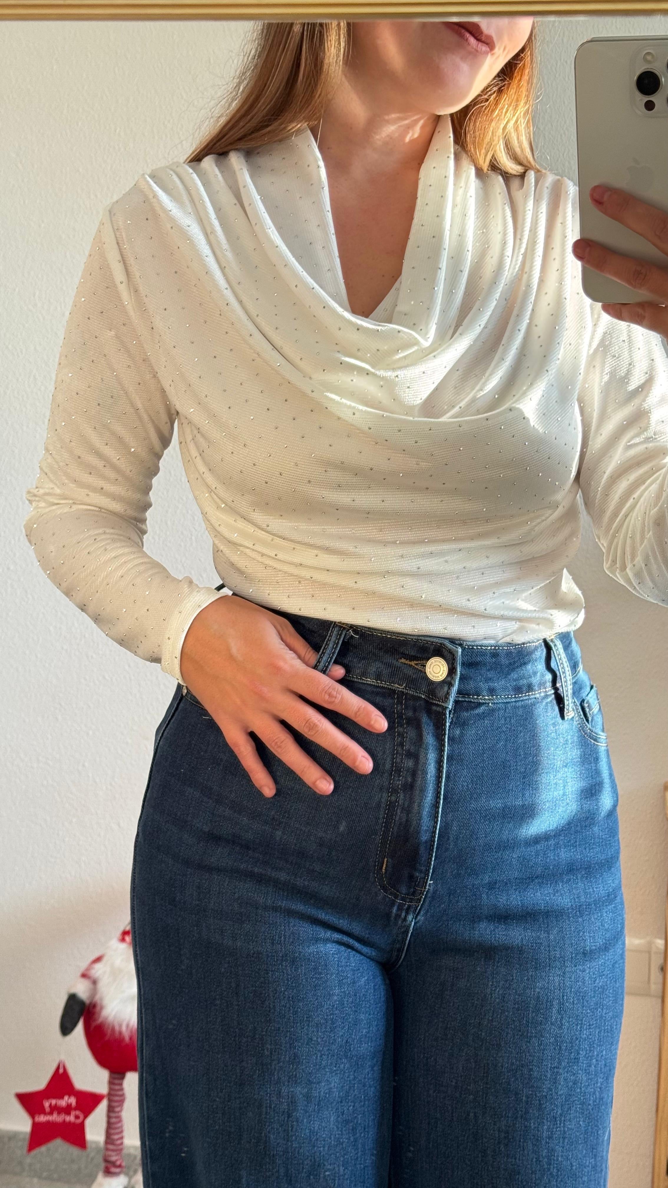 Camiseta Blanca Brillo