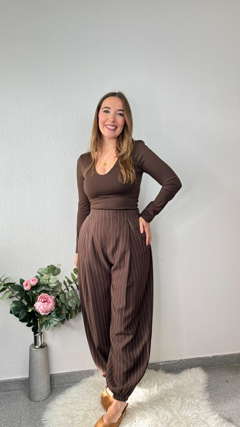 Pantalón Balloon Chocolate