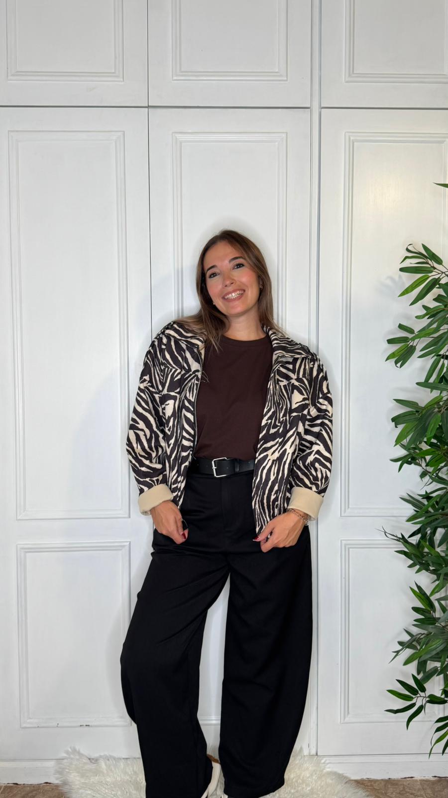 Chaqueta Bomber Zebra