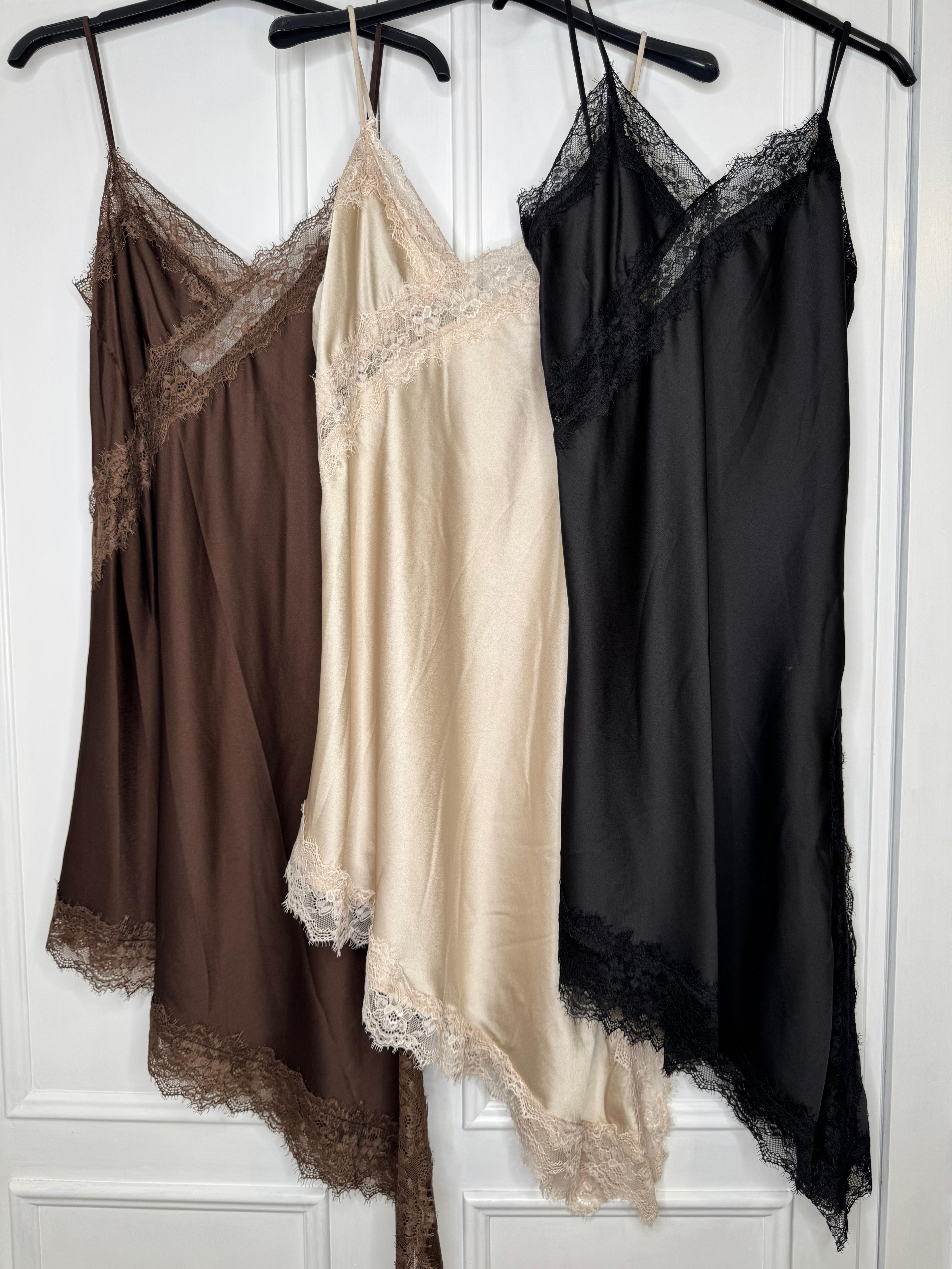 Vestido Lencero Marrón