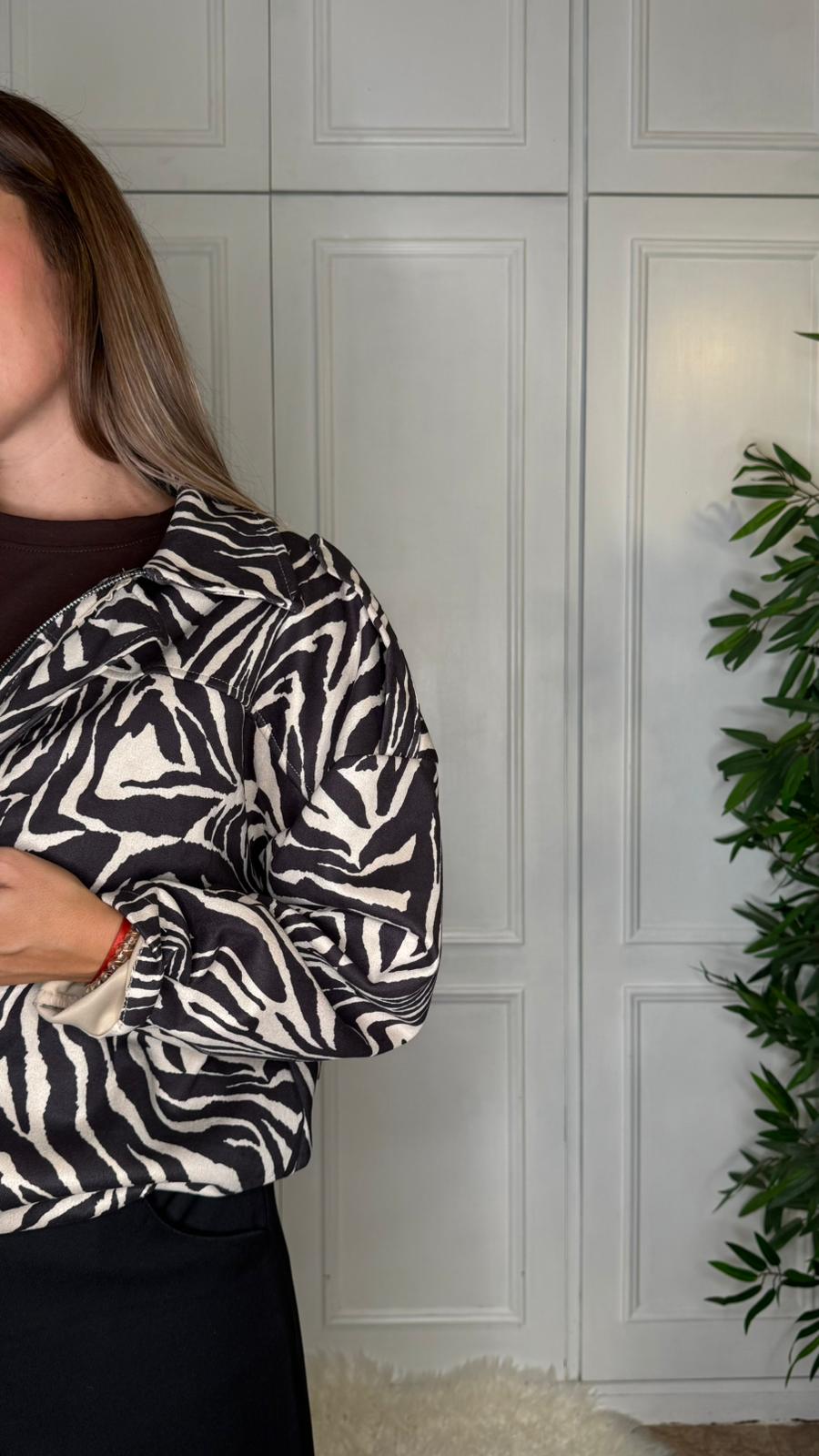Chaqueta Bomber Zebra