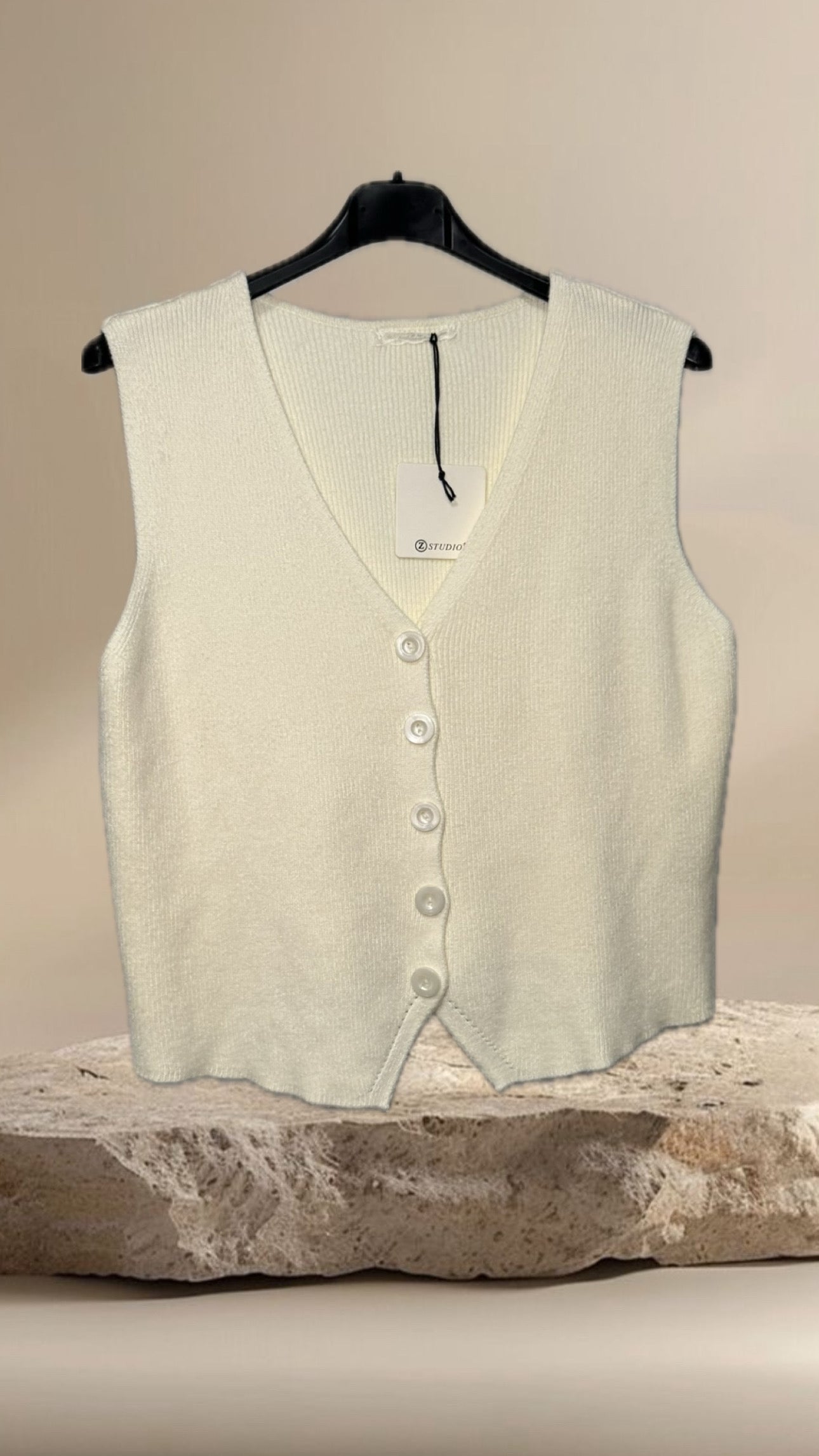 Chaleco beige