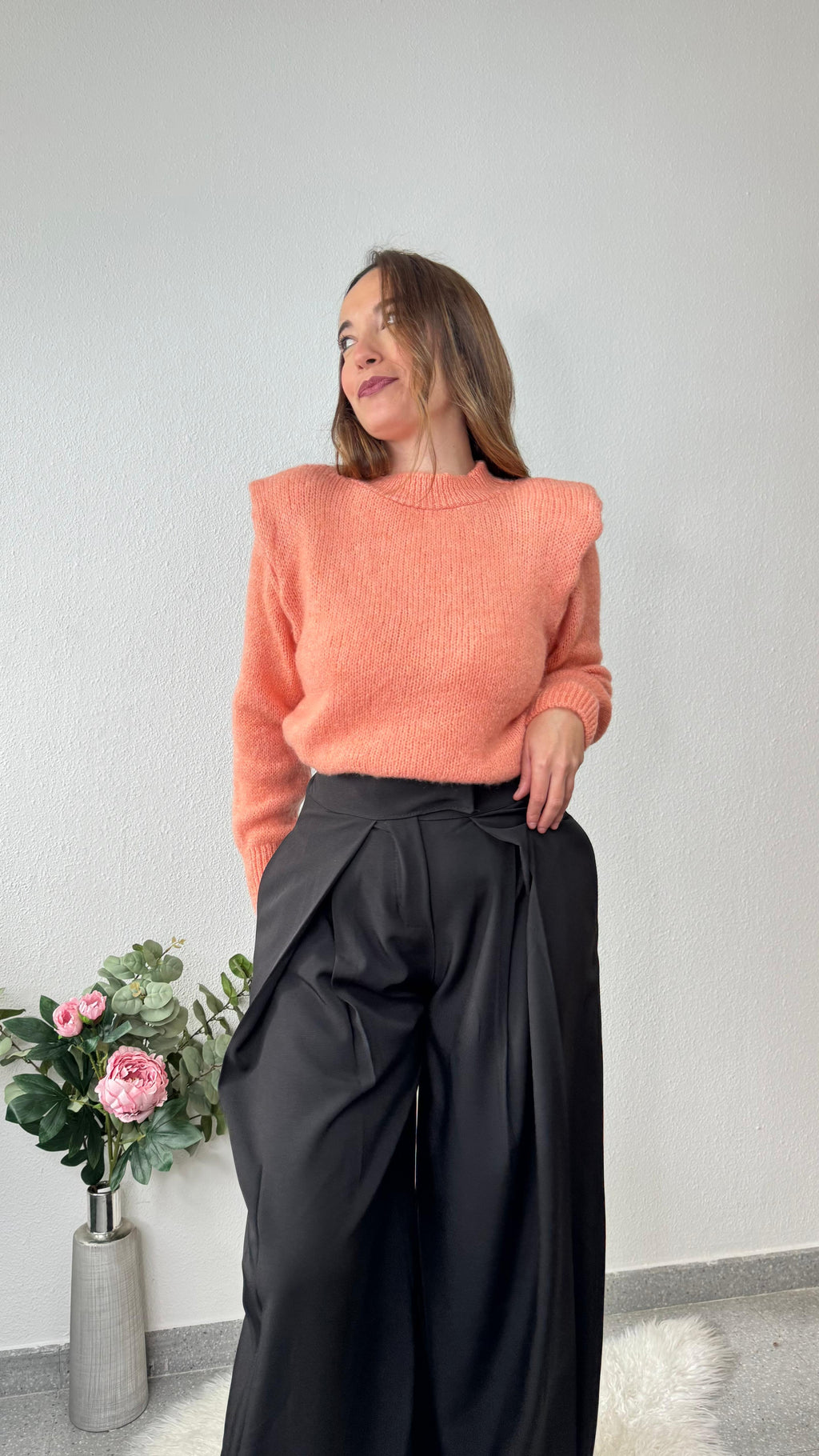 Jersey Hombrera Melocotón