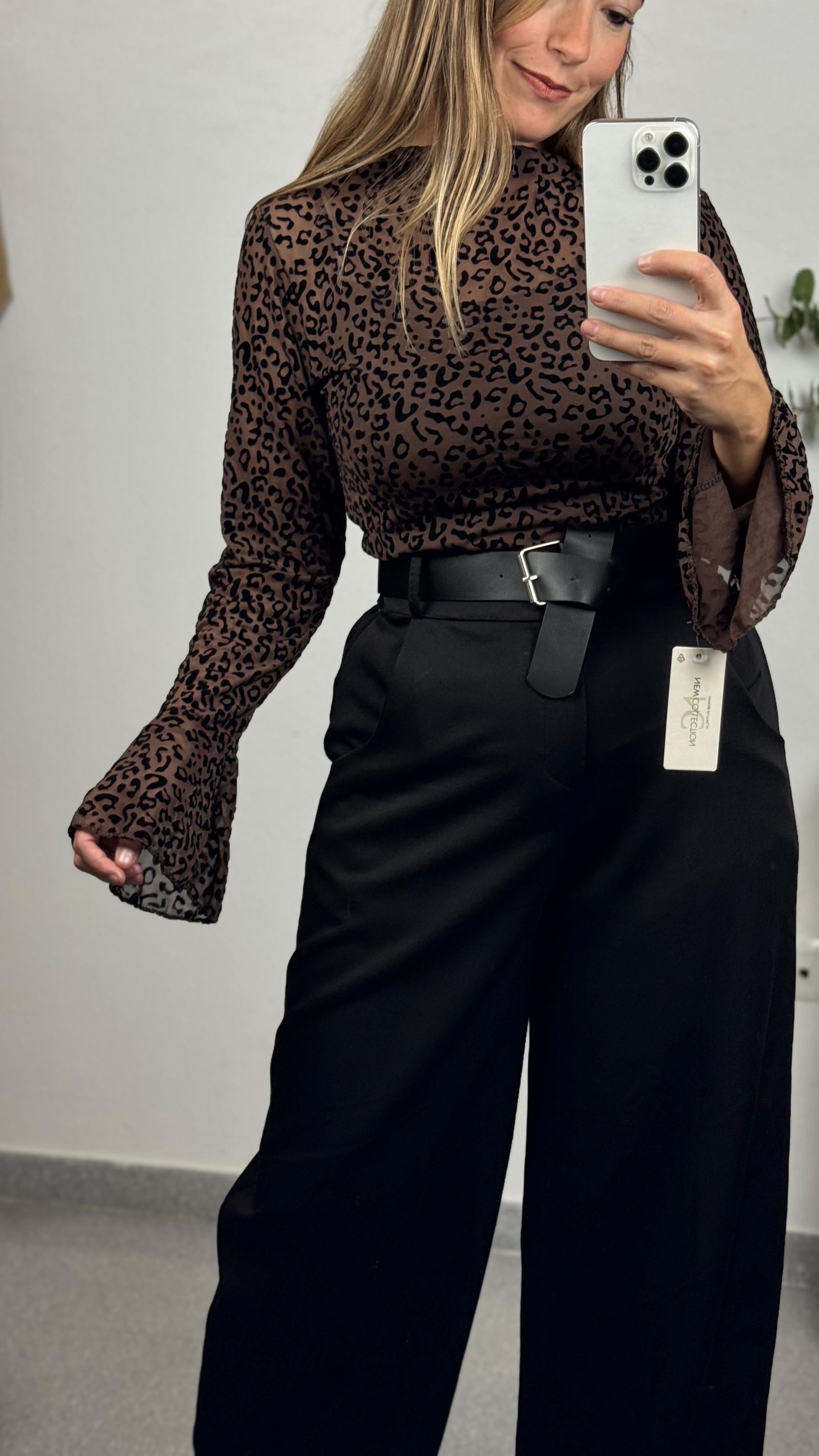 Camiseta Print Marrón