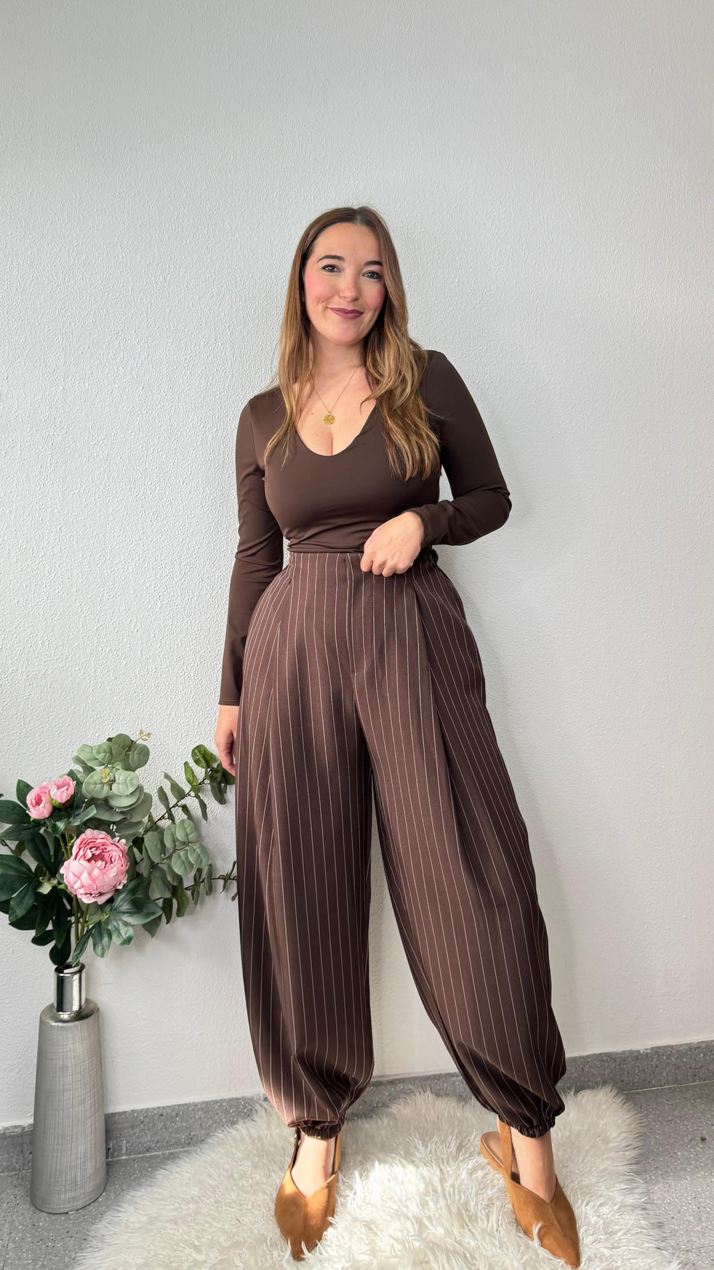 Pantalón Balloon Chocolate