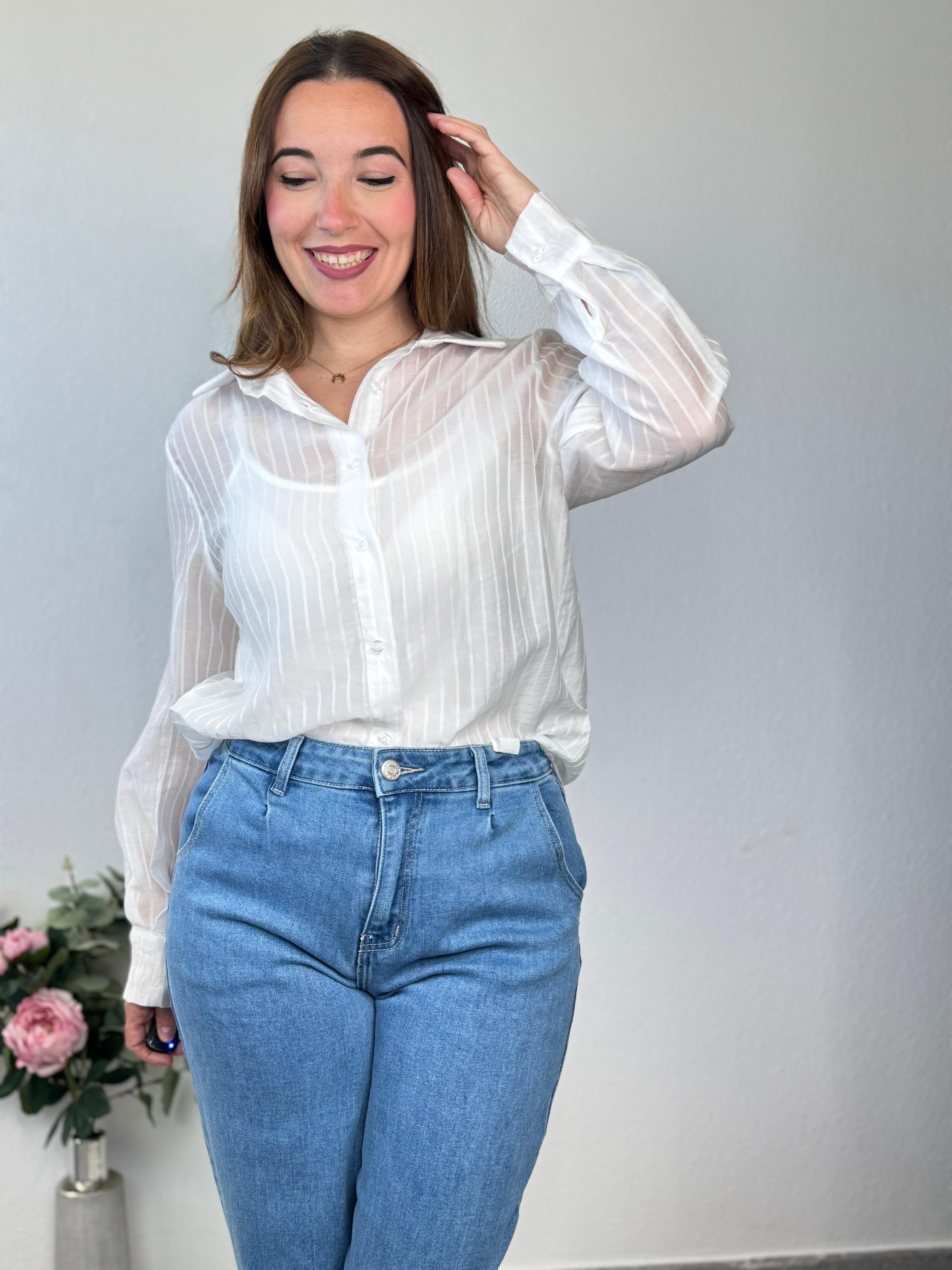 Camisa Blanca transparente