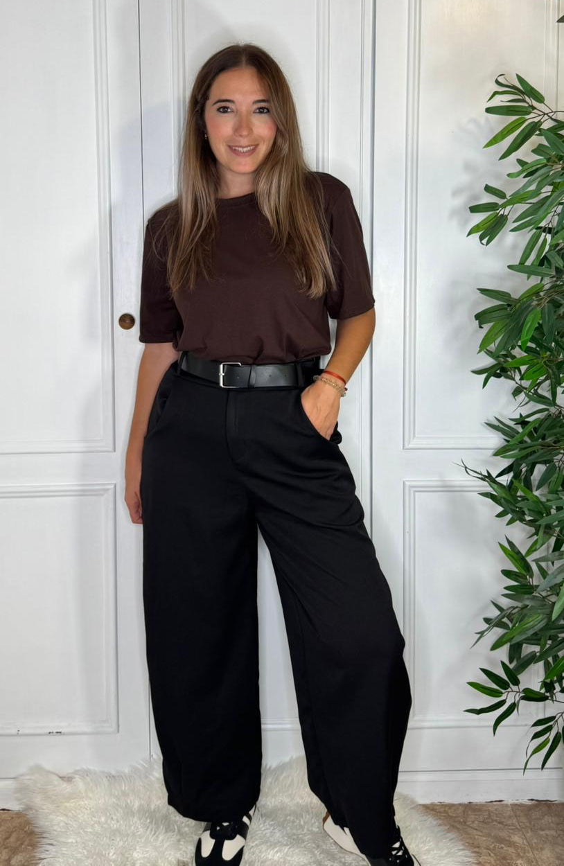 Pantalón Monfit + cinturón Negro