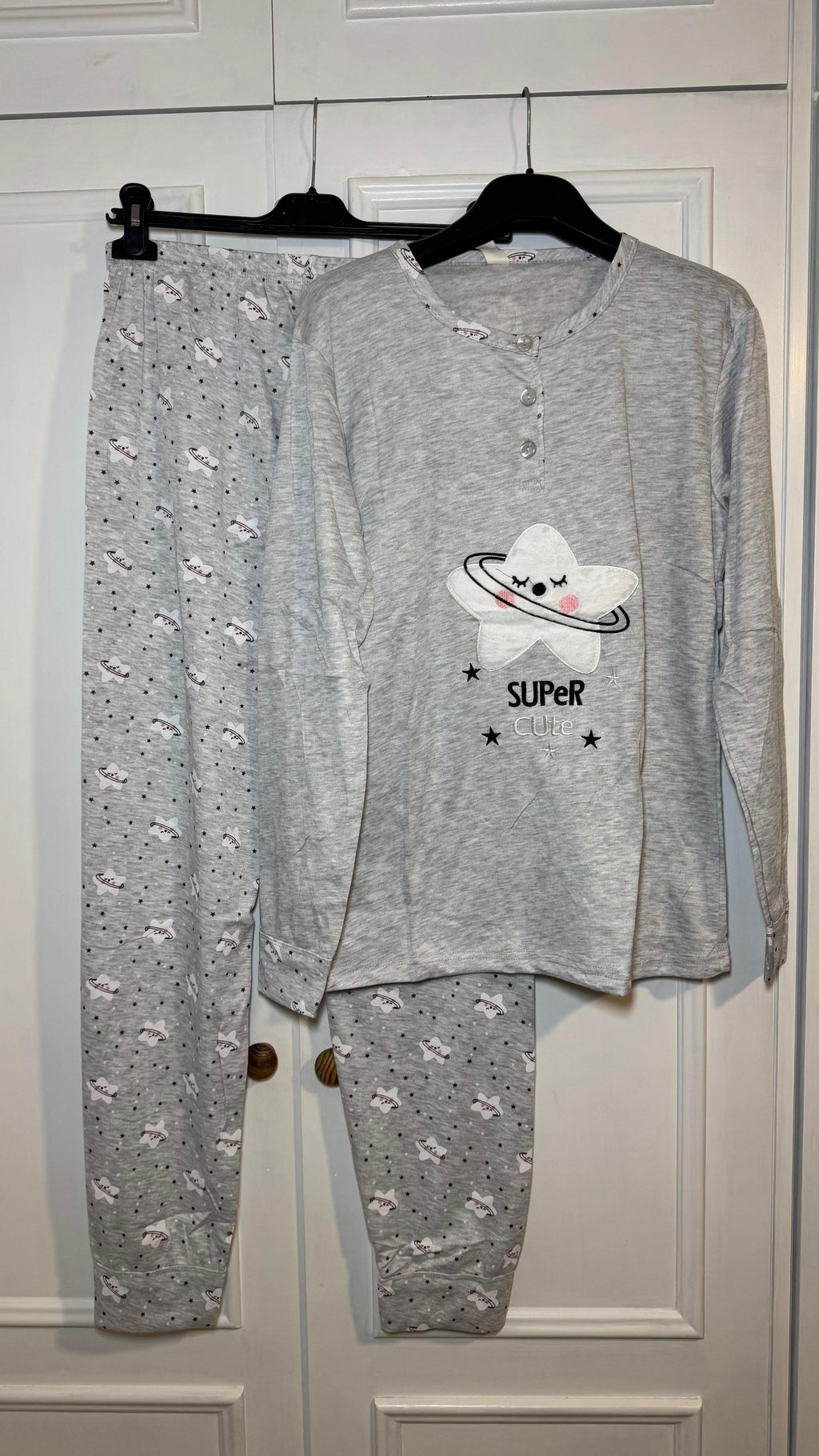 Pijama Estrella Gris