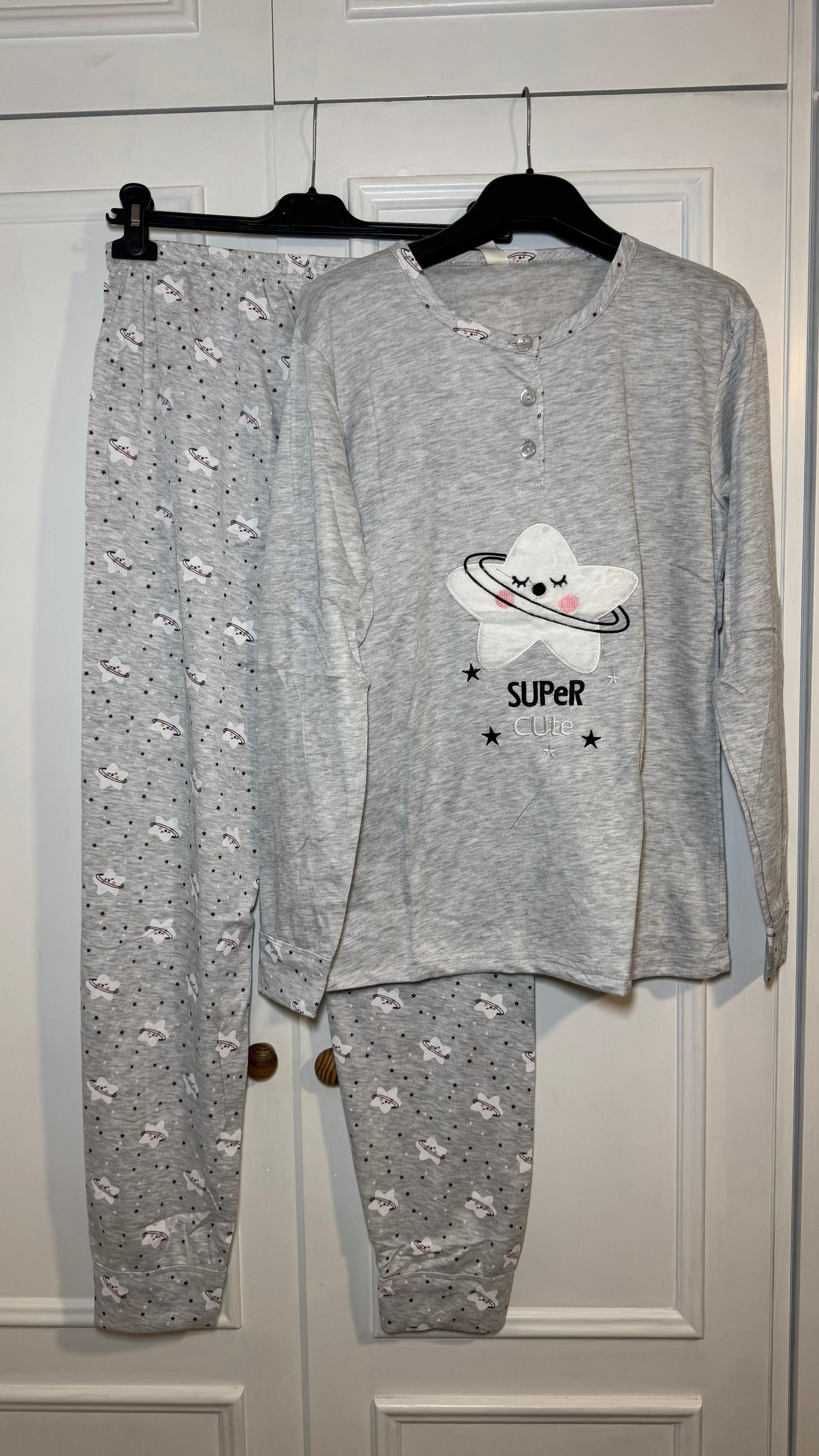 Pijama Estrella Gris