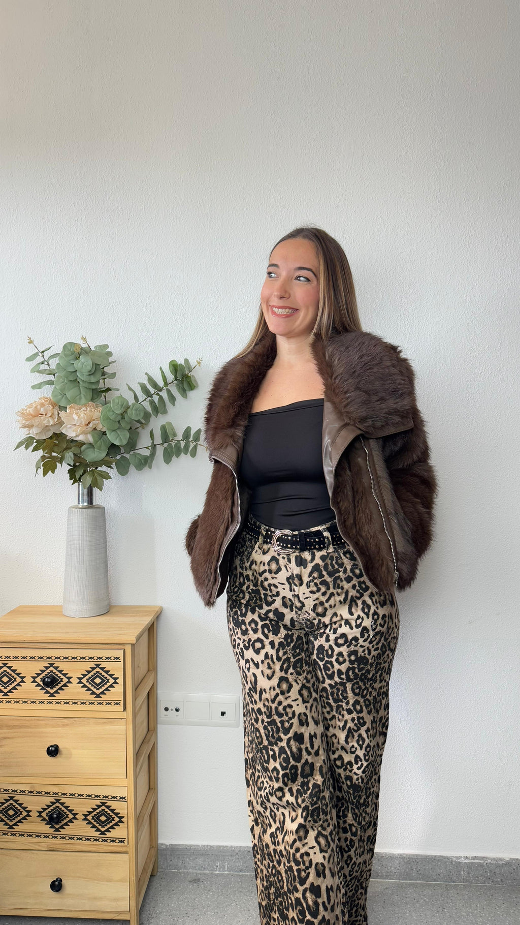 Pantalón Vaquero Animal Print