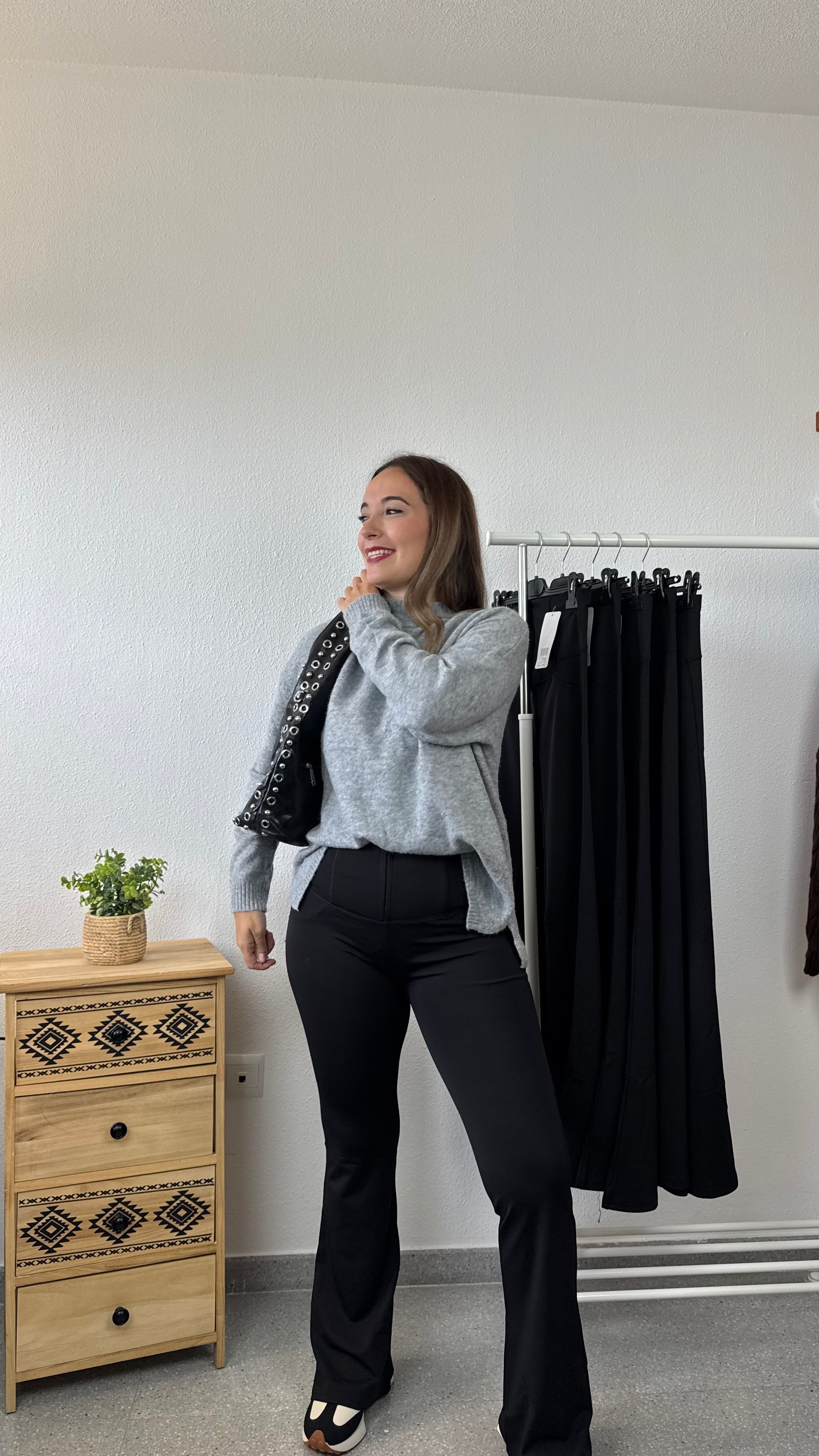 Legging anti lejía negros campana