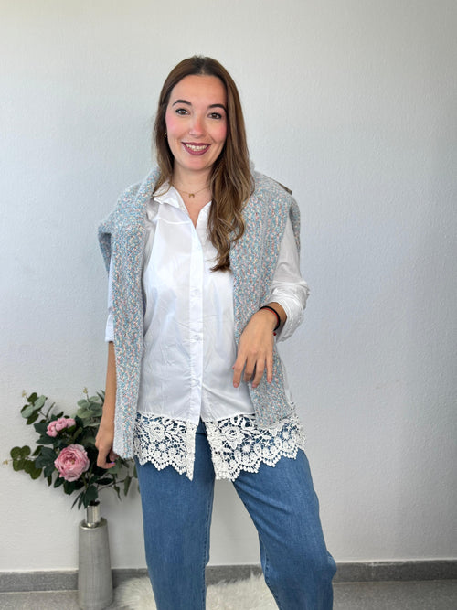 Camisa Bajo Puntilla