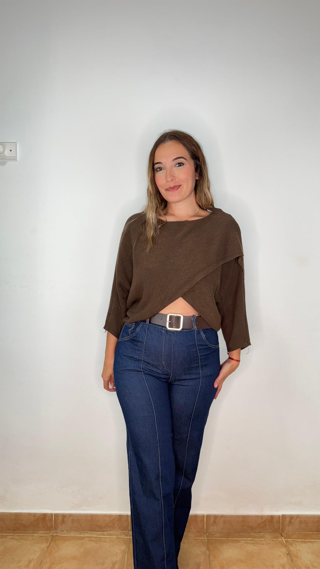 Pantalón Vaquero con Cinturón