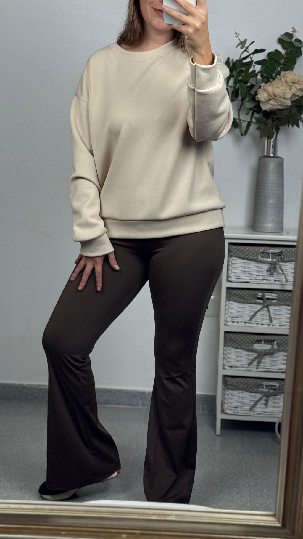 Legging Campana Marrón