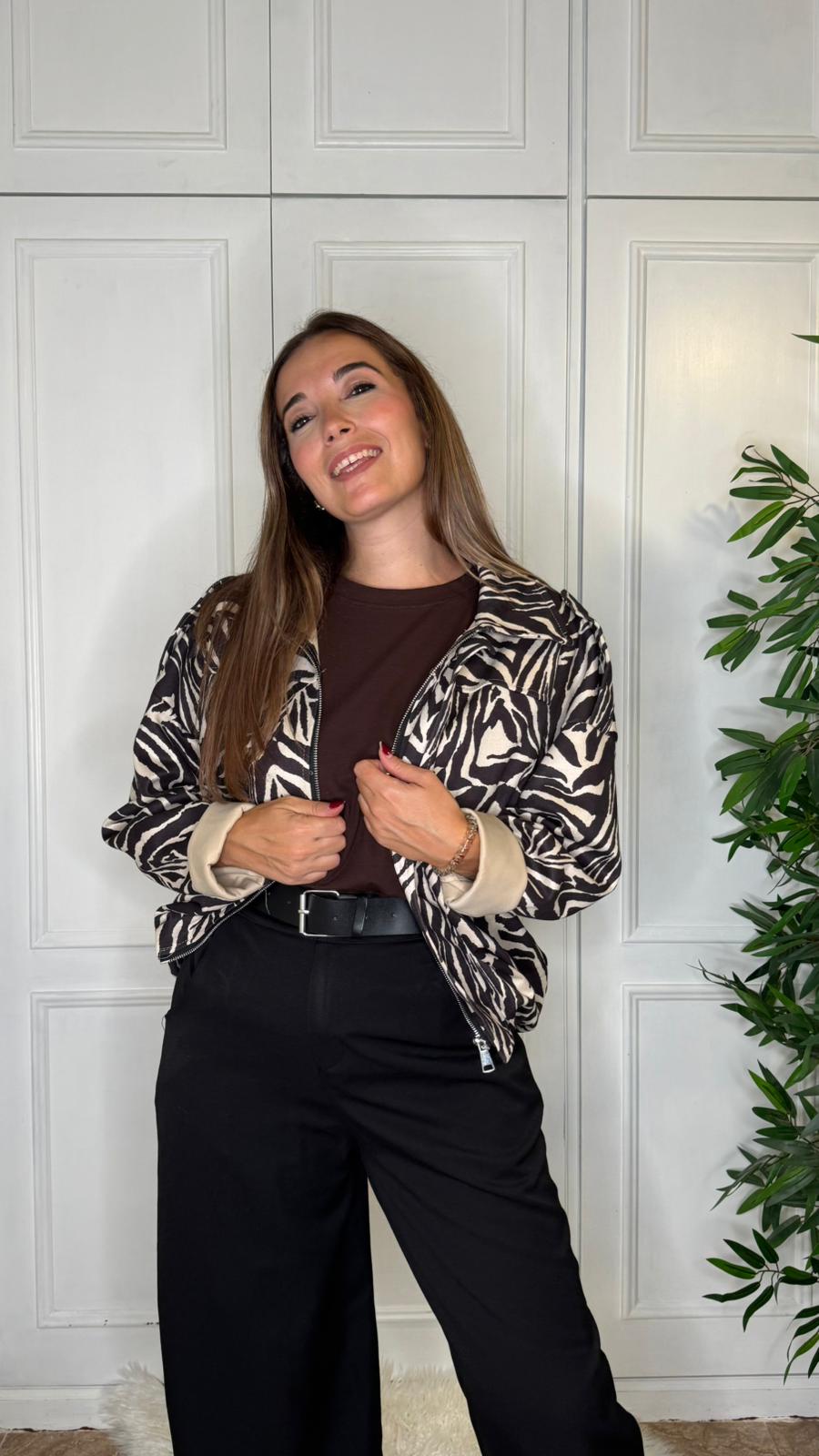 Chaqueta Bomber Zebra