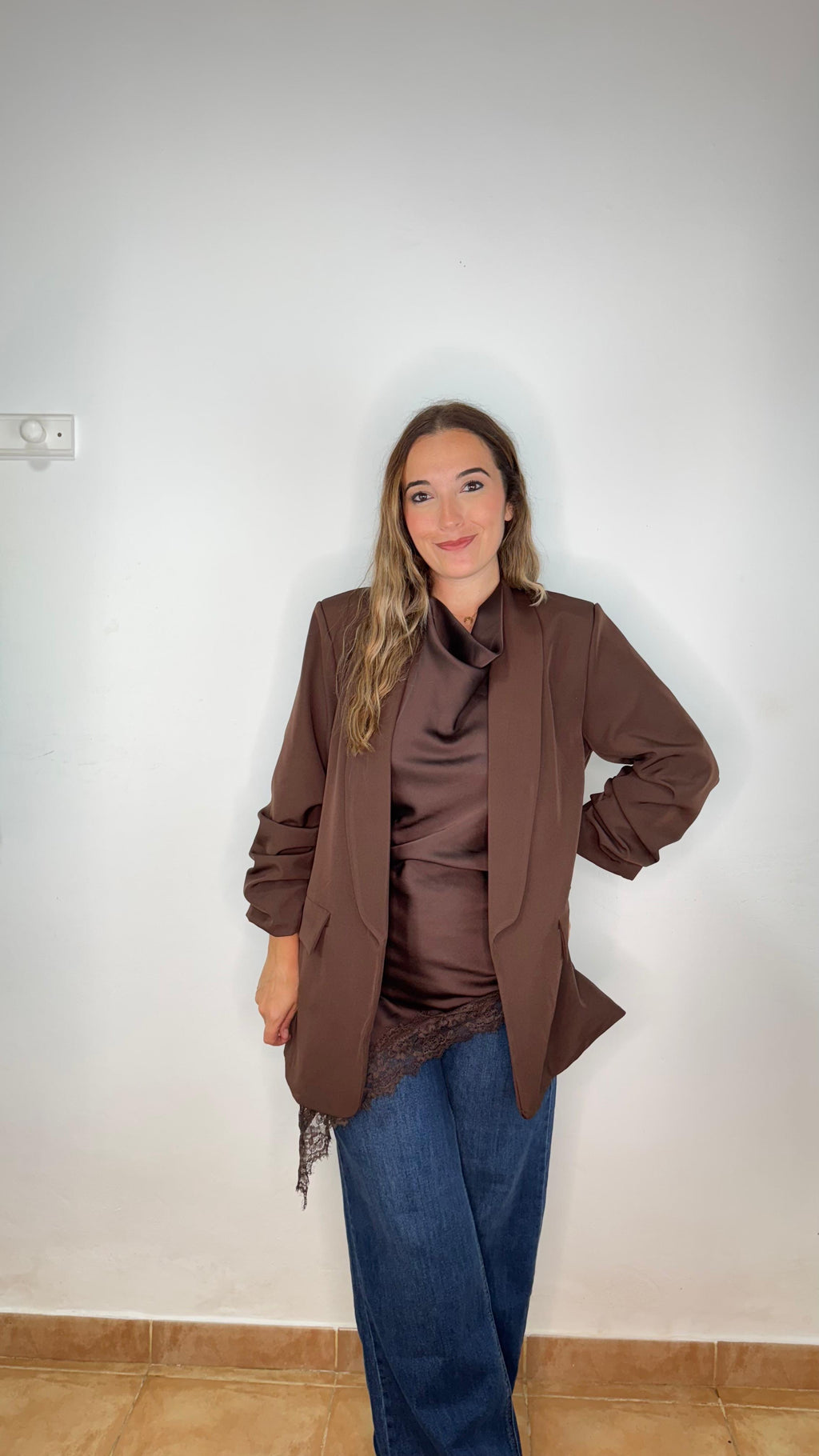 Blazer Manga Fruncida